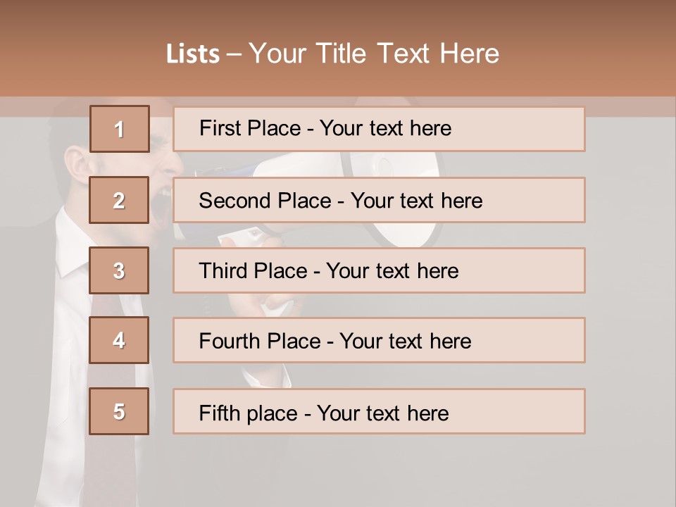 Communication Speaker Offer PowerPoint Template