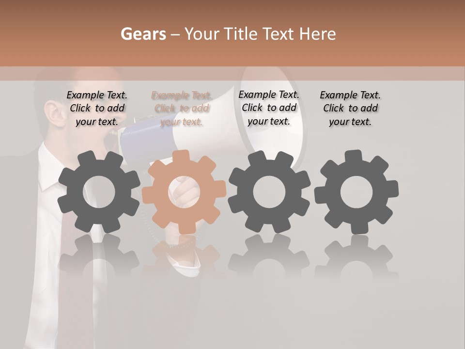 Communication Speaker Offer PowerPoint Template