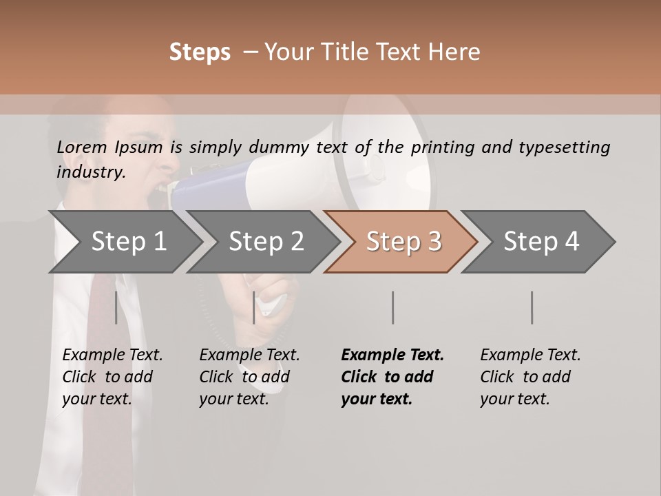 Communication Speaker Offer PowerPoint Template