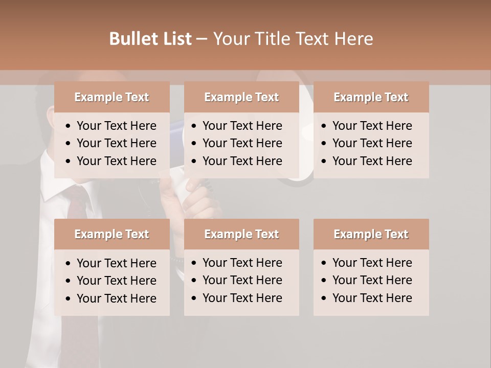 Communication Speaker Offer PowerPoint Template