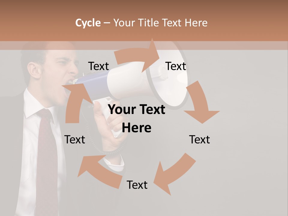 Communication Speaker Offer PowerPoint Template