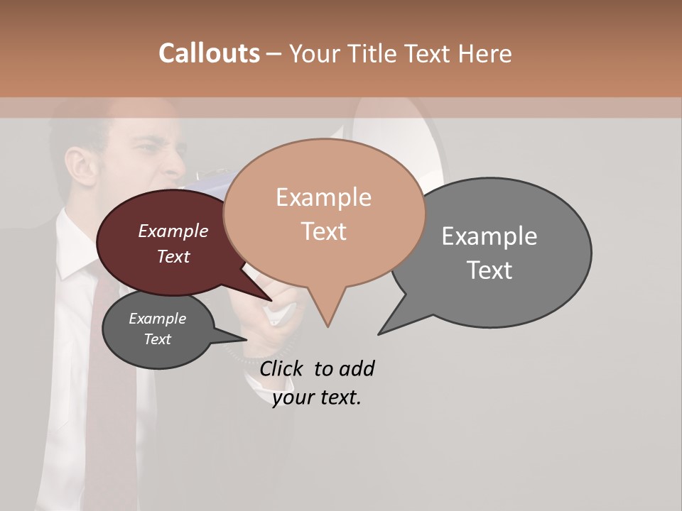 Communication Speaker Offer PowerPoint Template