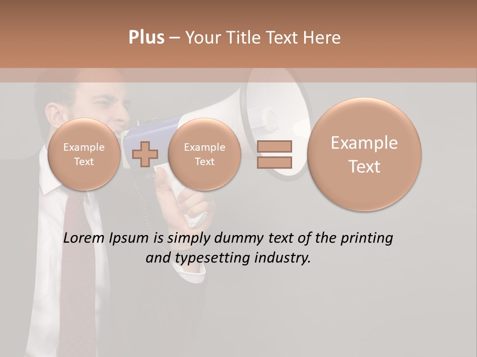 Communication Speaker Offer PowerPoint Template