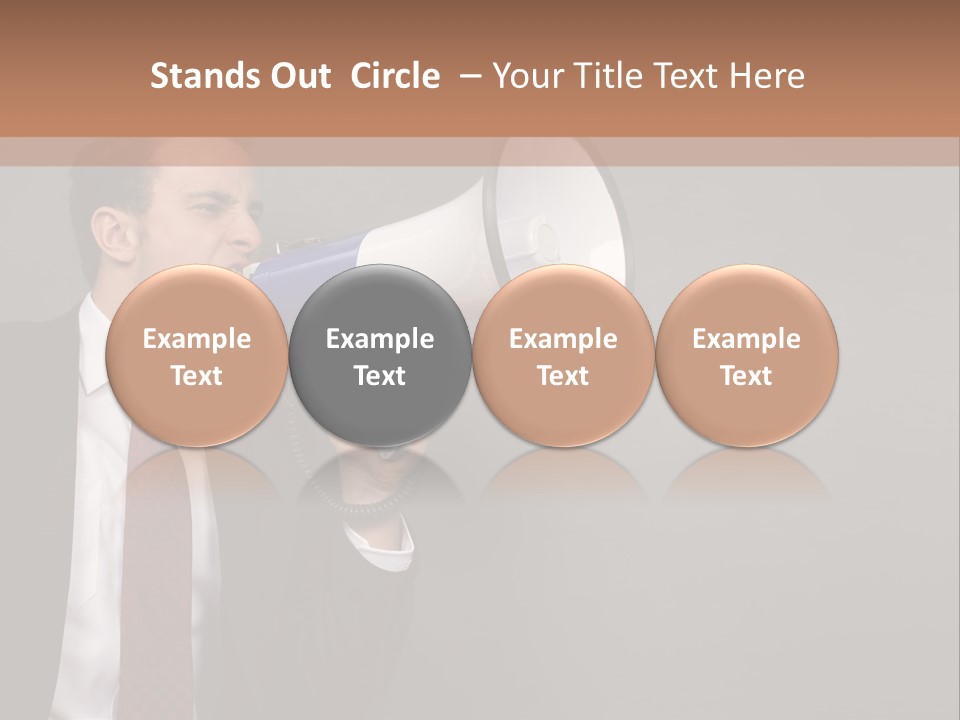 Communication Speaker Offer PowerPoint Template