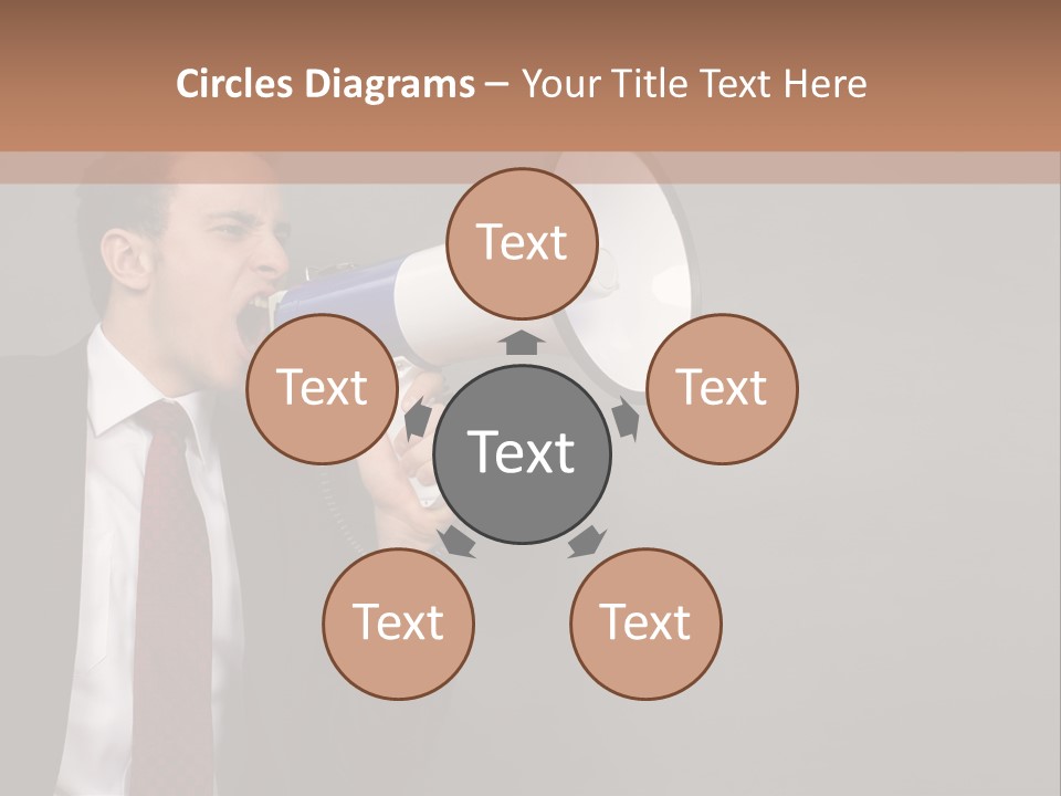 Communication Speaker Offer PowerPoint Template