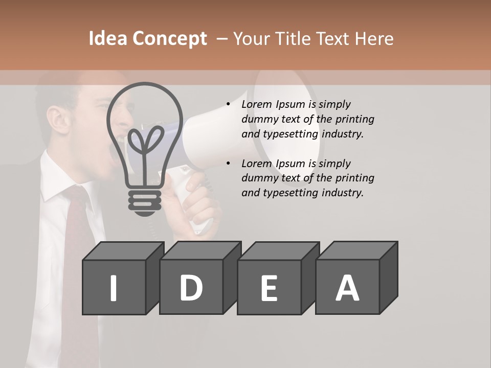 Communication Speaker Offer PowerPoint Template