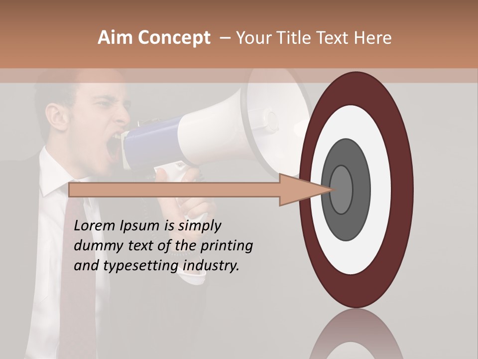 Communication Speaker Offer PowerPoint Template