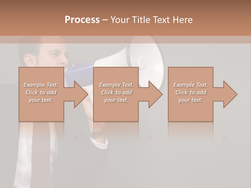 Communication Speaker Offer PowerPoint Template