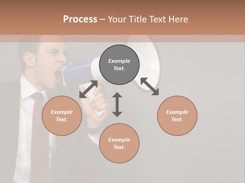 Communication Speaker Offer PowerPoint Template