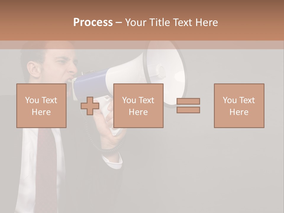 Communication Speaker Offer PowerPoint Template