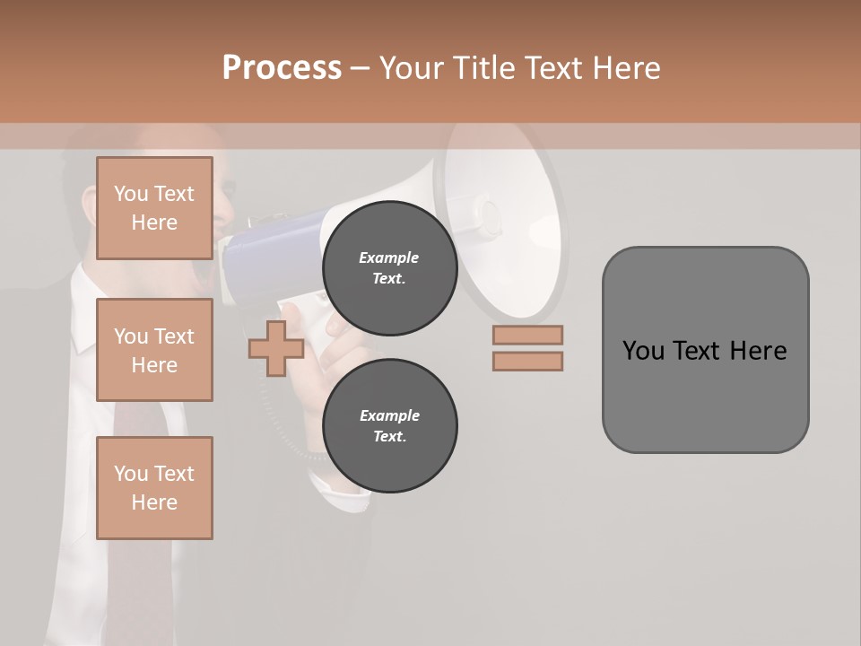 Communication Speaker Offer PowerPoint Template