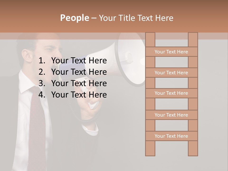 Communication Speaker Offer PowerPoint Template