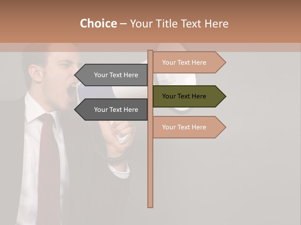 Communication Speaker Offer PowerPoint Template