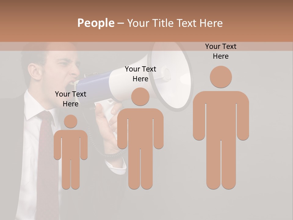 Communication Speaker Offer PowerPoint Template