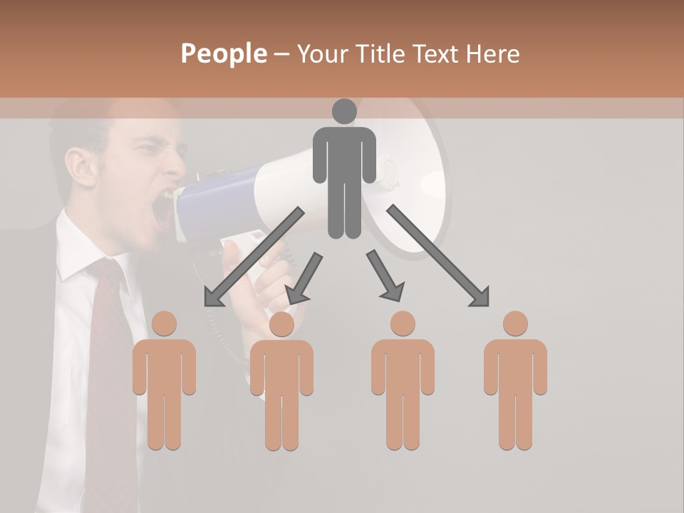 Communication Speaker Offer PowerPoint Template