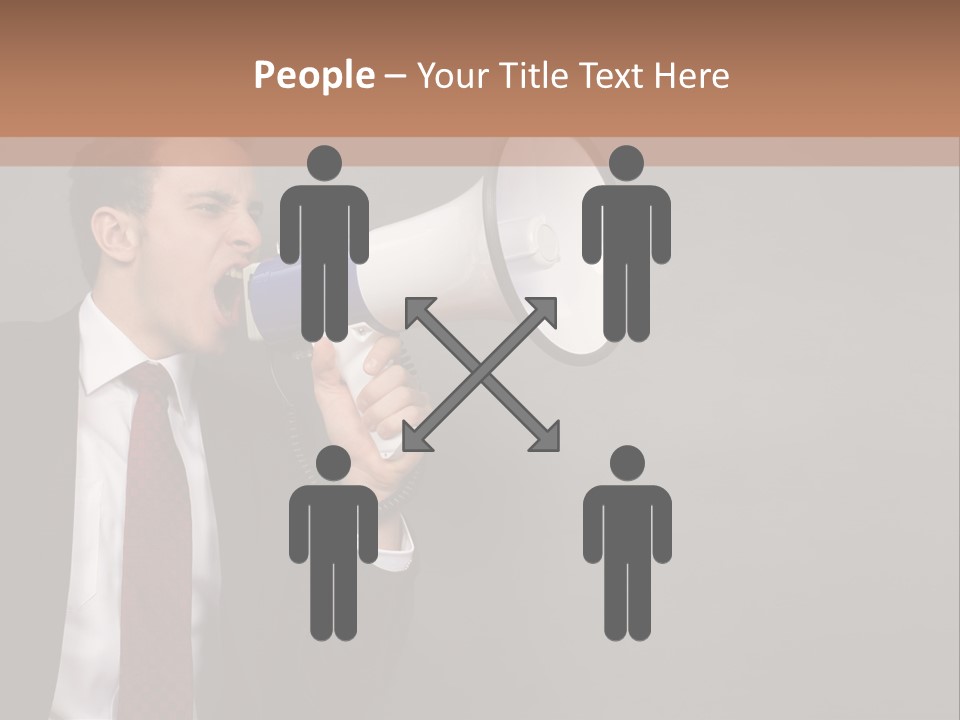 Communication Speaker Offer PowerPoint Template