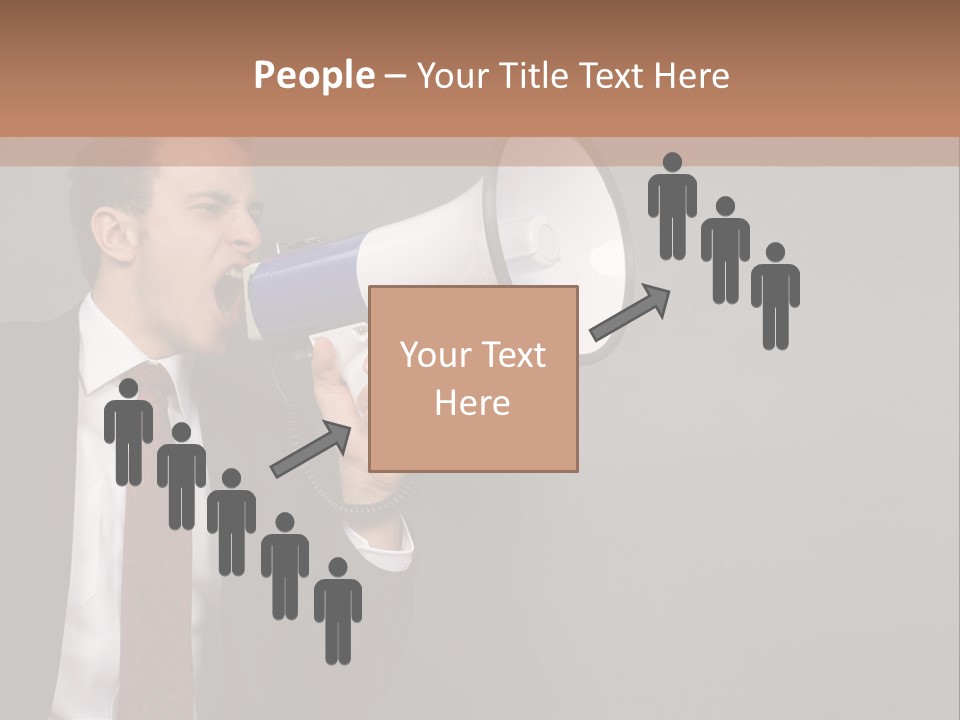 Communication Speaker Offer PowerPoint Template