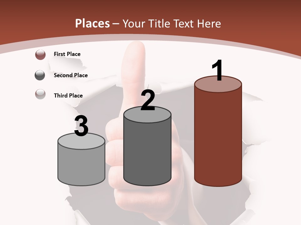 Arbeit Daumen Hoch Freisteller PowerPoint Template