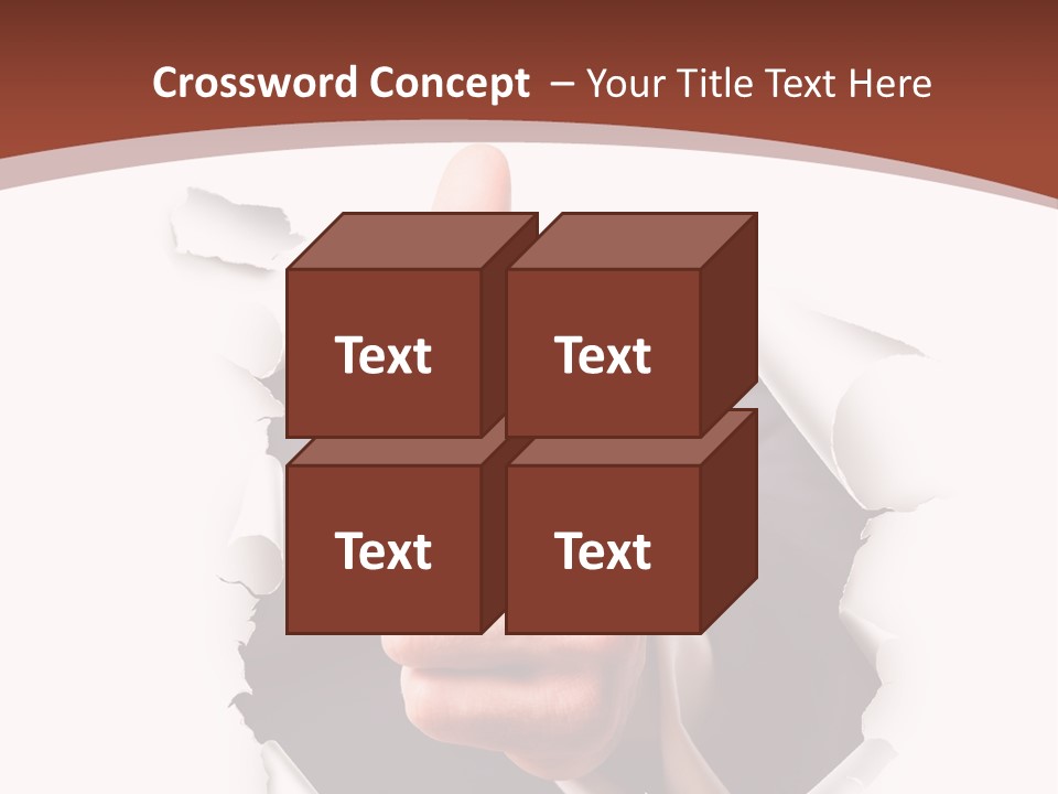 Arbeit Daumen Hoch Freisteller PowerPoint Template