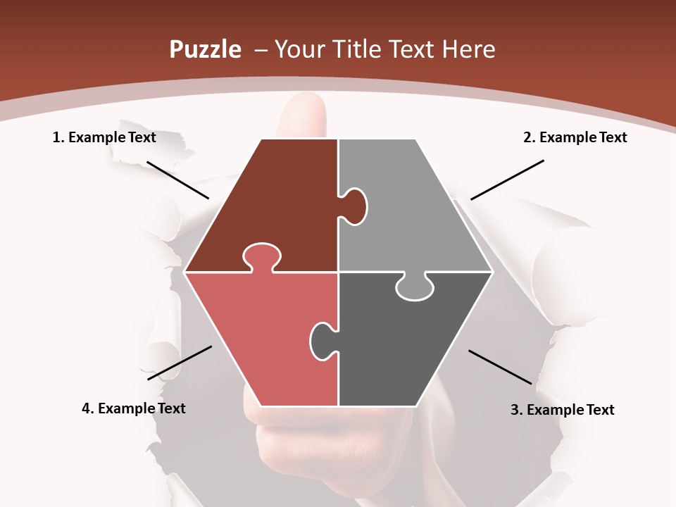 Arbeit Daumen Hoch Freisteller PowerPoint Template