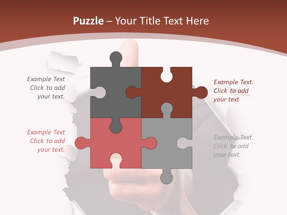 Arbeit Daumen Hoch Freisteller PowerPoint Template