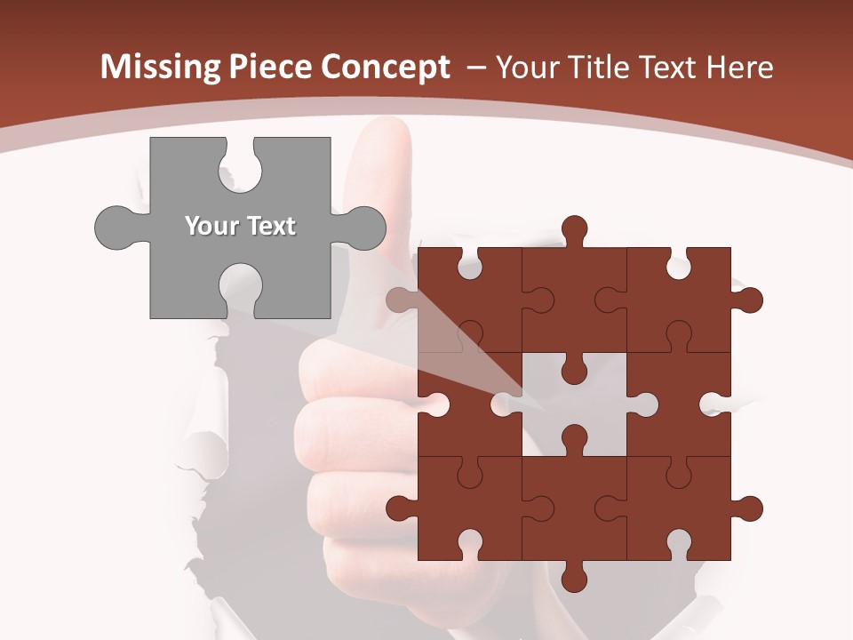 Arbeit Daumen Hoch Freisteller PowerPoint Template