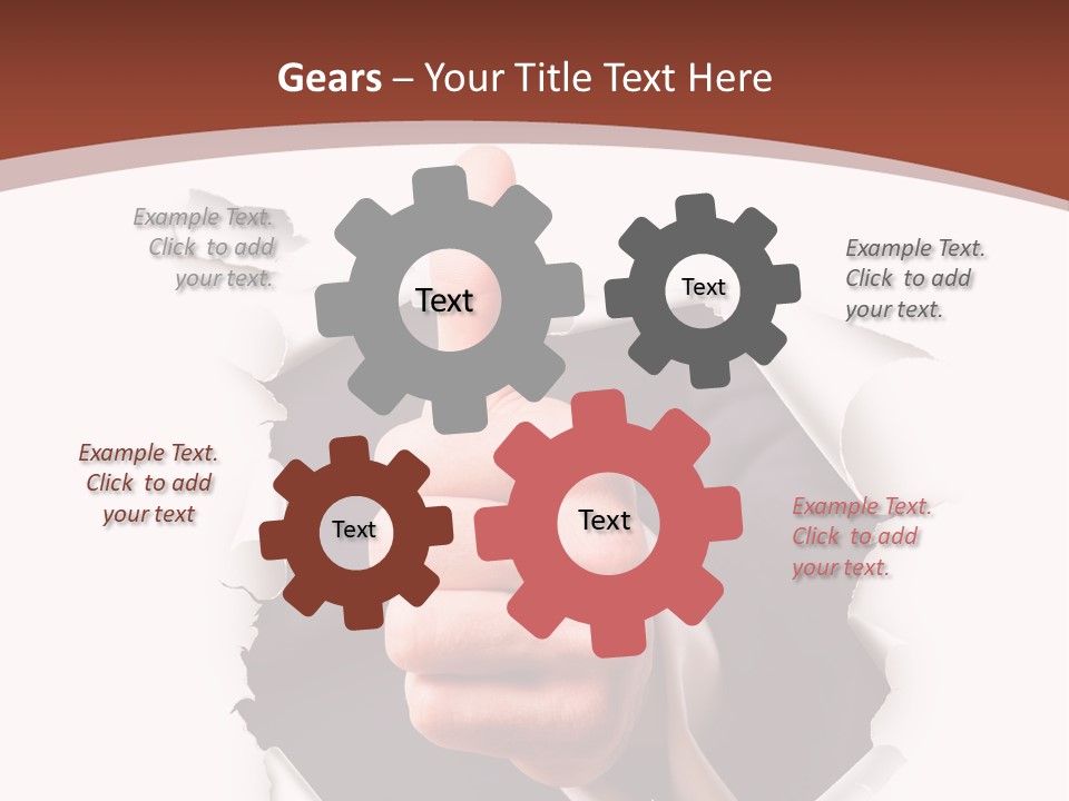 Arbeit Daumen Hoch Freisteller PowerPoint Template