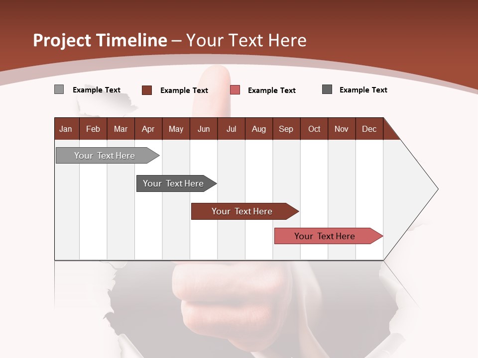 Arbeit Daumen Hoch Freisteller PowerPoint Template