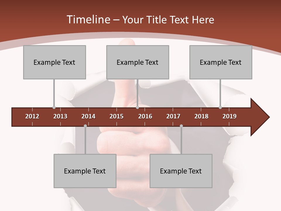 Arbeit Daumen Hoch Freisteller PowerPoint Template