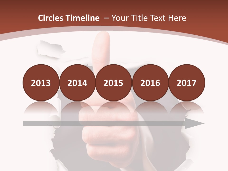 Arbeit Daumen Hoch Freisteller PowerPoint Template