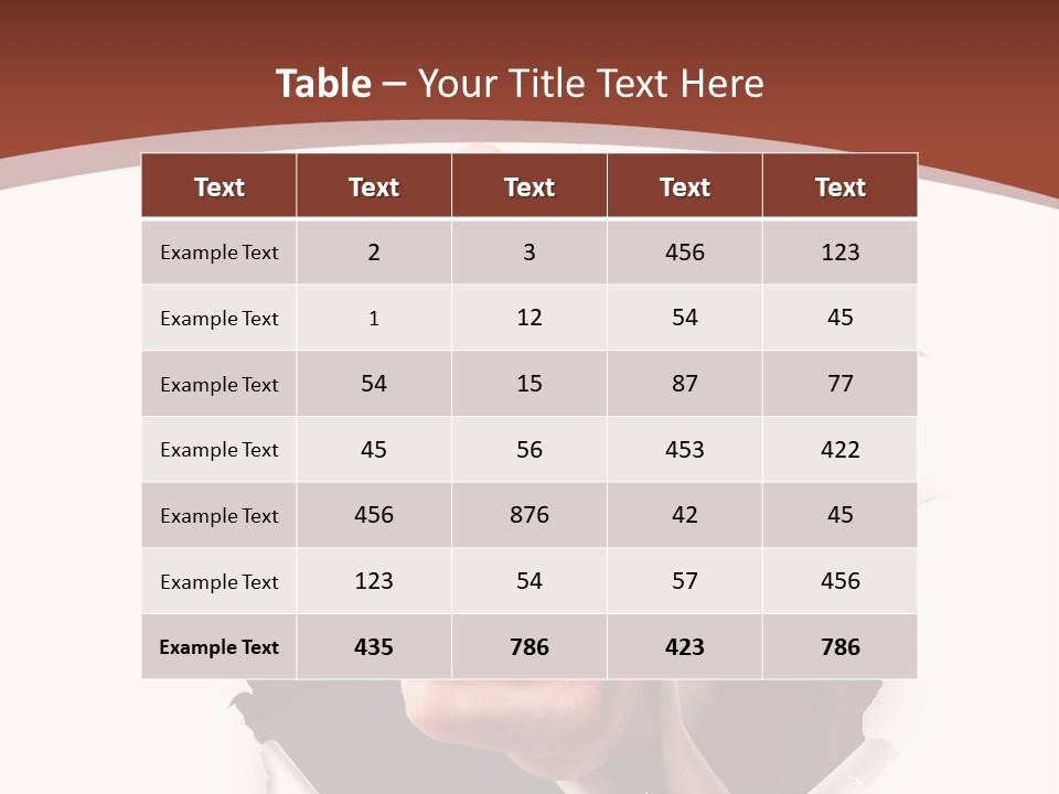 Arbeit Daumen Hoch Freisteller PowerPoint Template