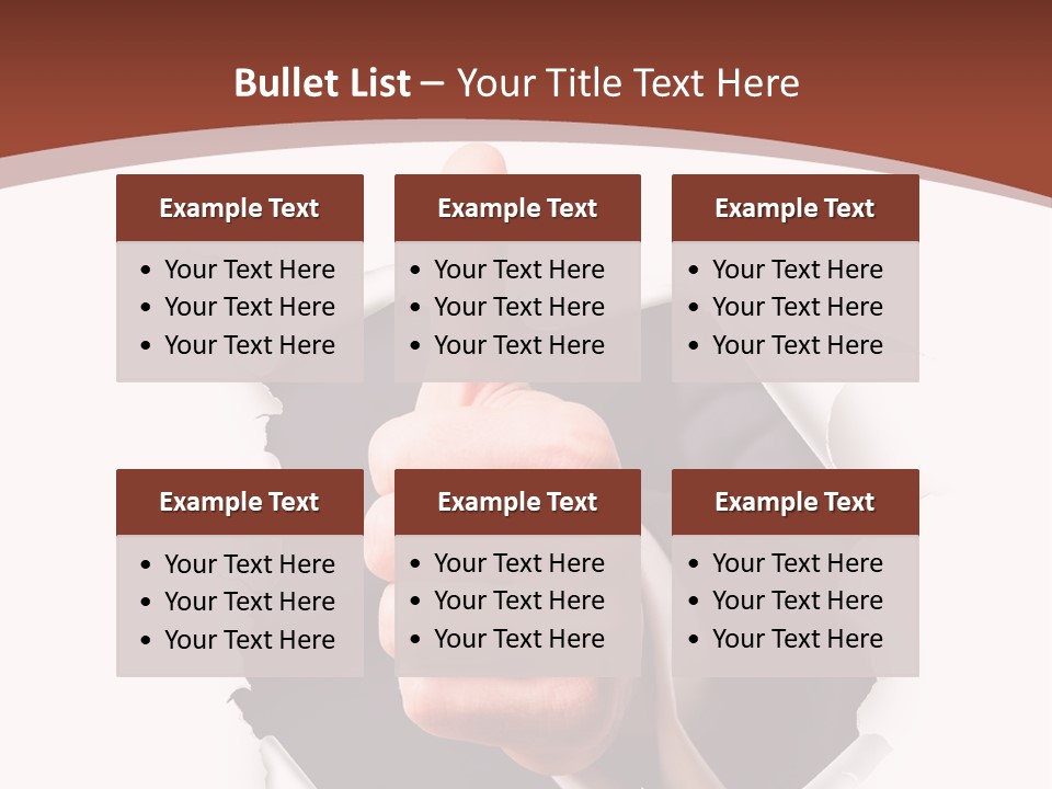 Arbeit Daumen Hoch Freisteller PowerPoint Template