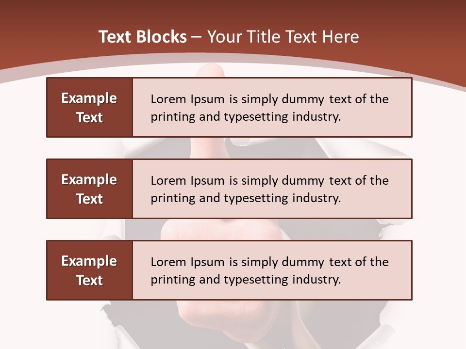 Arbeit Daumen Hoch Freisteller PowerPoint Template