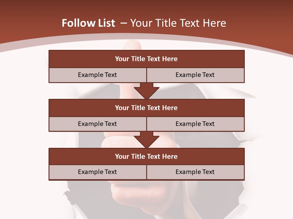 Arbeit Daumen Hoch Freisteller PowerPoint Template