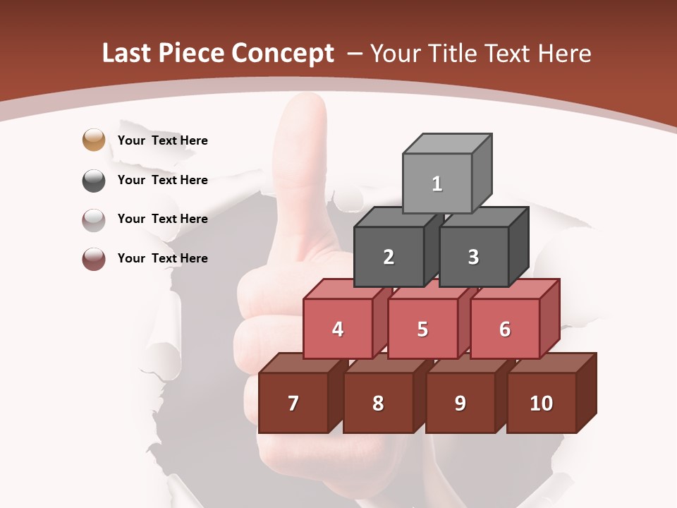 Arbeit Daumen Hoch Freisteller PowerPoint Template