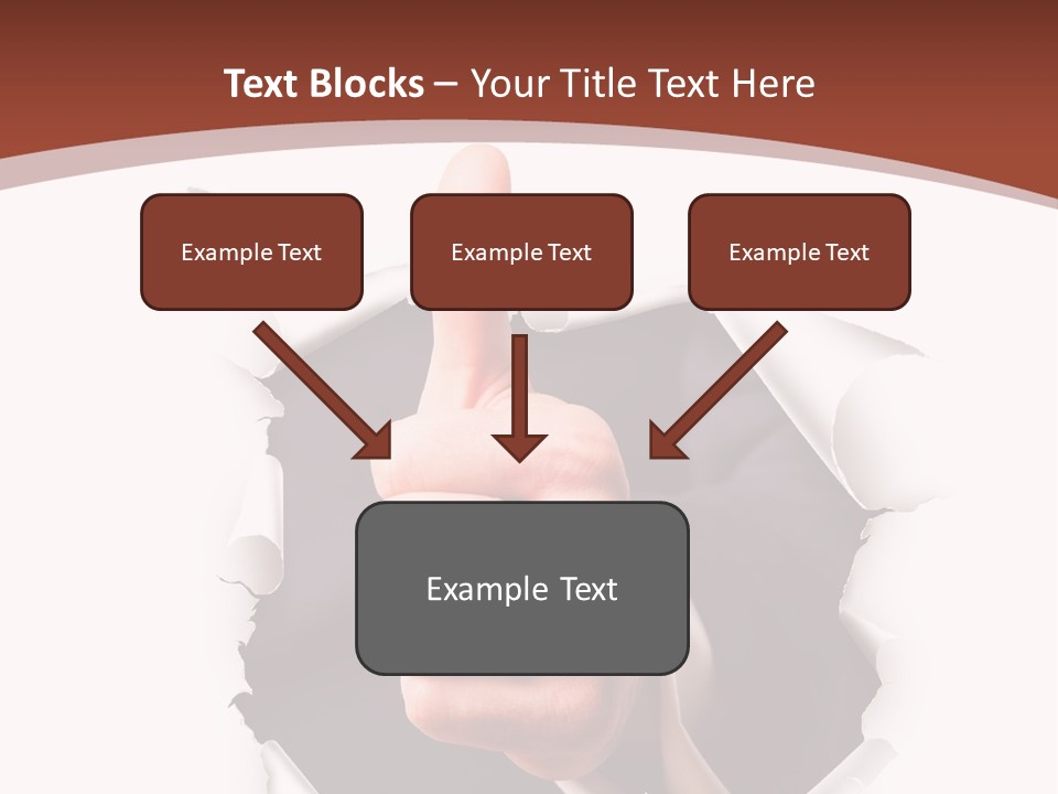 Arbeit Daumen Hoch Freisteller PowerPoint Template