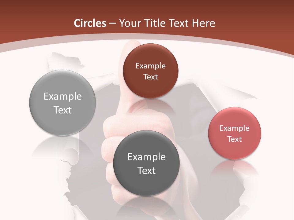 Arbeit Daumen Hoch Freisteller PowerPoint Template