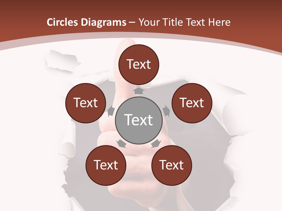 Arbeit Daumen Hoch Freisteller PowerPoint Template