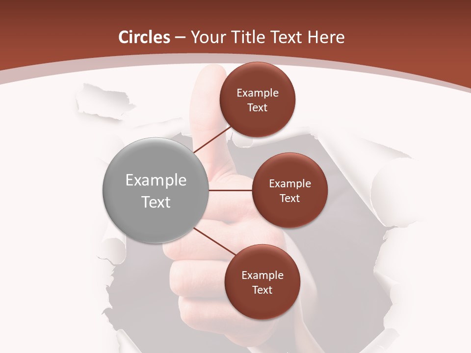 Arbeit Daumen Hoch Freisteller PowerPoint Template