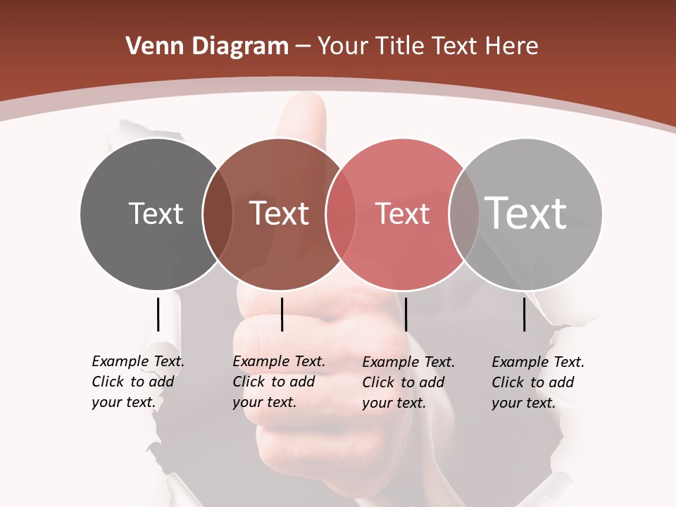 Arbeit Daumen Hoch Freisteller PowerPoint Template