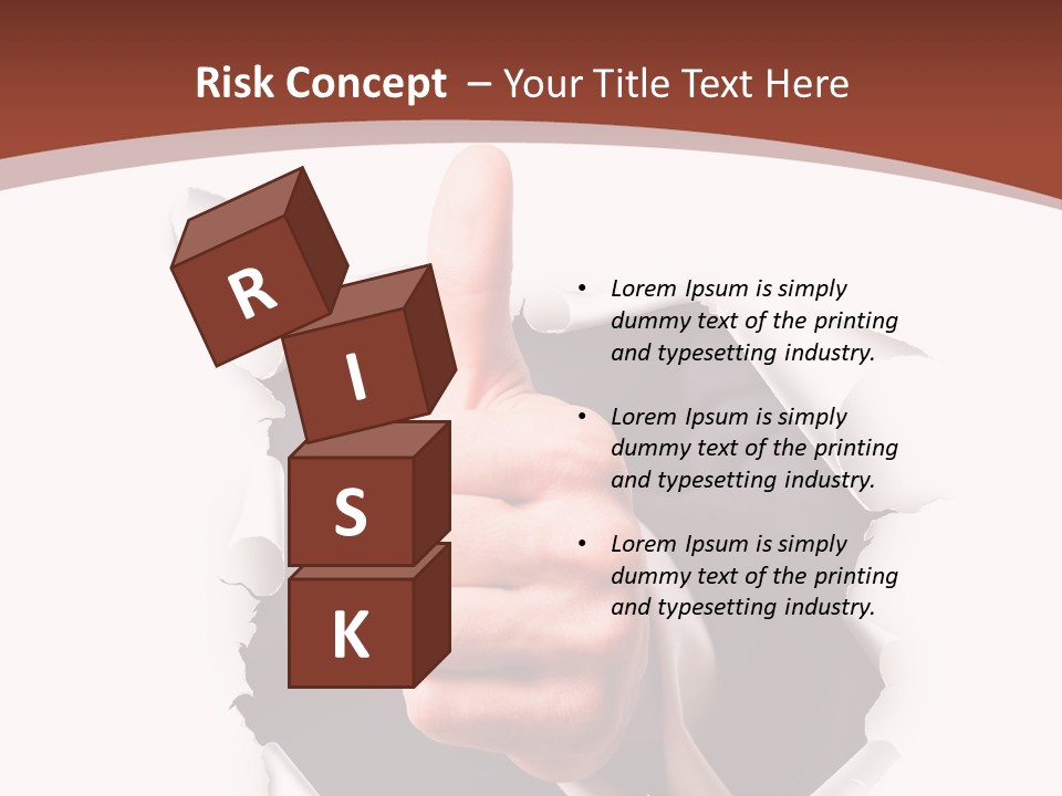 Arbeit Daumen Hoch Freisteller PowerPoint Template