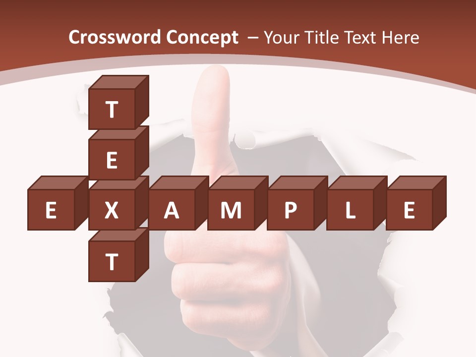 Arbeit Daumen Hoch Freisteller PowerPoint Template