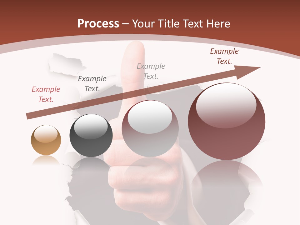 Arbeit Daumen Hoch Freisteller PowerPoint Template