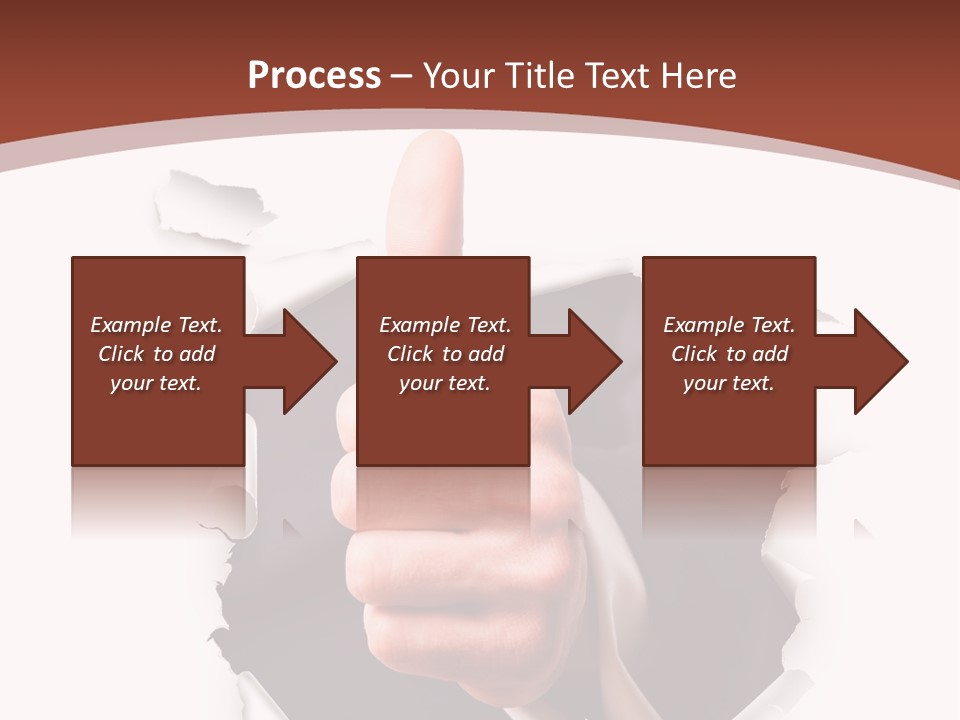 Arbeit Daumen Hoch Freisteller PowerPoint Template