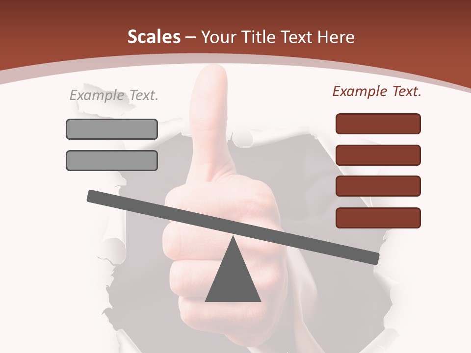 Arbeit Daumen Hoch Freisteller PowerPoint Template