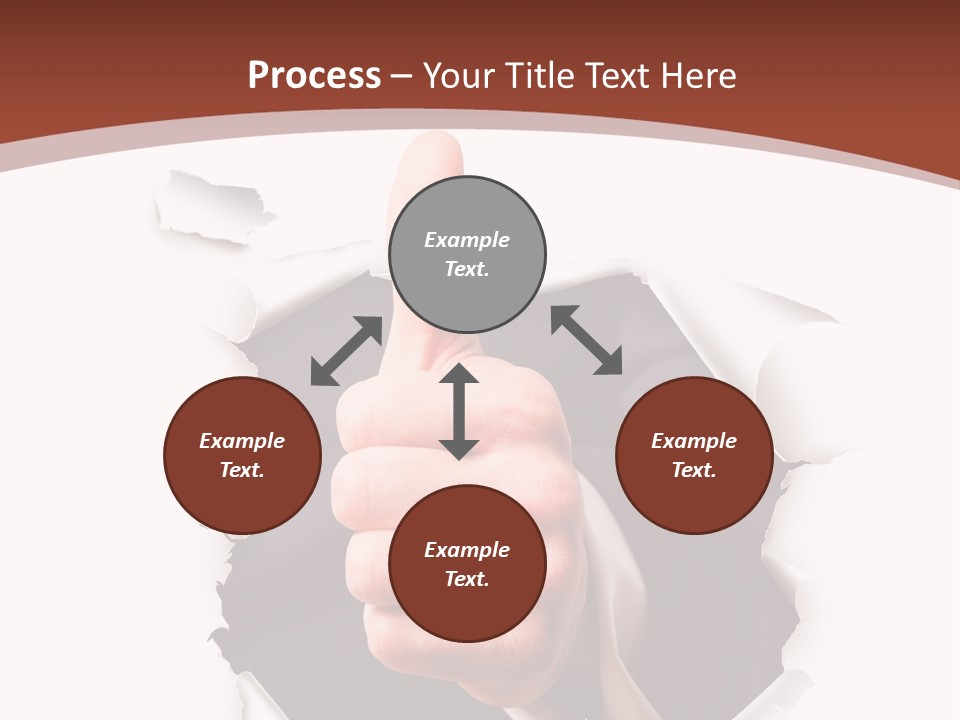 Arbeit Daumen Hoch Freisteller PowerPoint Template