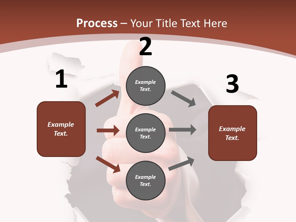 Arbeit Daumen Hoch Freisteller PowerPoint Template