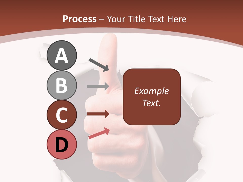 Arbeit Daumen Hoch Freisteller PowerPoint Template