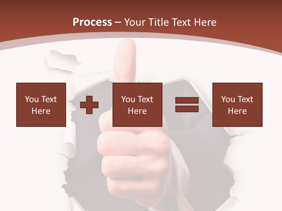 Arbeit Daumen Hoch Freisteller PowerPoint Template