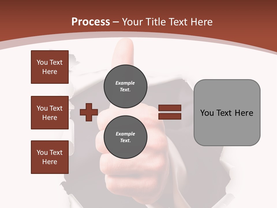 Arbeit Daumen Hoch Freisteller PowerPoint Template